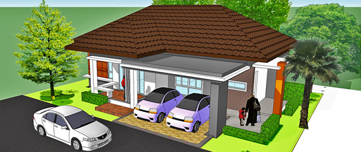 One-storey single house (Rajapruek(Special) )